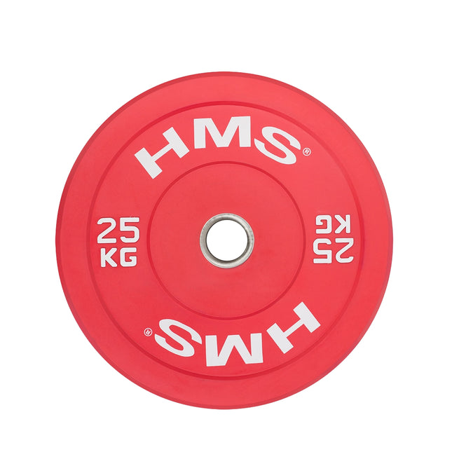 Bumper Olympic Plate, 25 KG, Rot