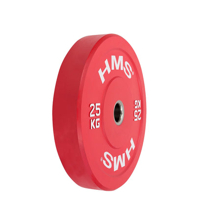 Bumper Olympic Plate, 25 KG, Rot
