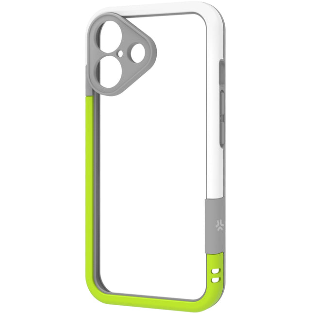 Bumper iPhone 16 White/Lime Green