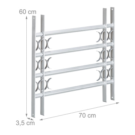 Protection anti-effraction avec grille de fenêtre extensible