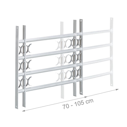 Protection anti-effraction avec grille de fenêtre extensible