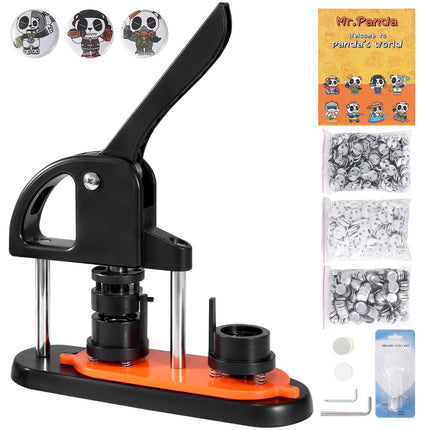Button Maker Machine 25mm, 500 Parts Kit, Circle Cutter