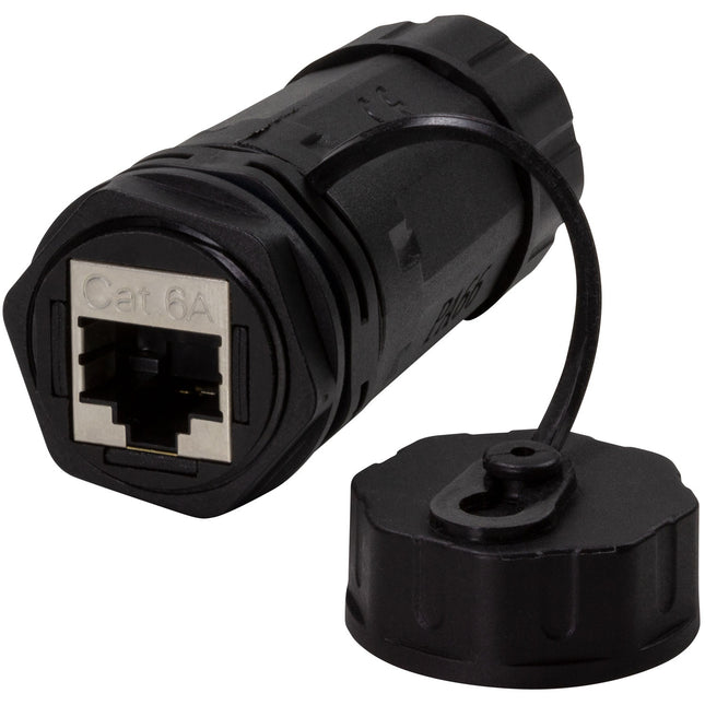 CAT6A Screw connection Outdoor 2 x RJ45 IP68 with cable sleeve