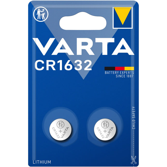 CR1632 3V Lithium Button cell battery 2-pack