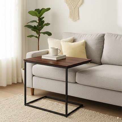 Table d'appoint en forme de C - Gain de place, design polyvalent