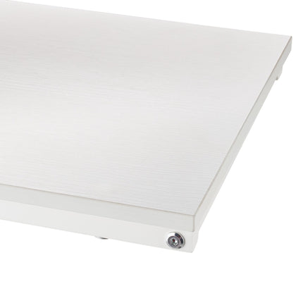 Table d'appoint en forme de C blanche