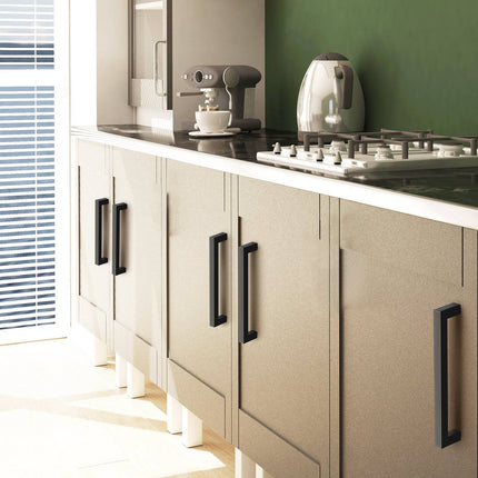 Cabinet Pulls, 30-Pack, 3-Inch 76mm Matte Black Stainless Steel