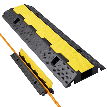 Cable Protector Ramp, 22,000 lb Axle, 1-Channel 70x50mm
