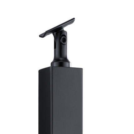 Cable Railing Post 42-Inch, Holeless, Black SUS304