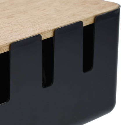 Kabelbox mit Holzdeckel