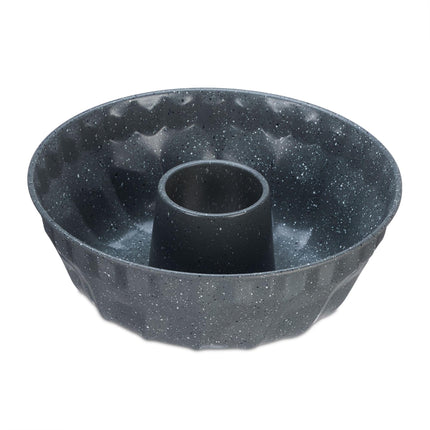 Forme de gâteau gris tacheté