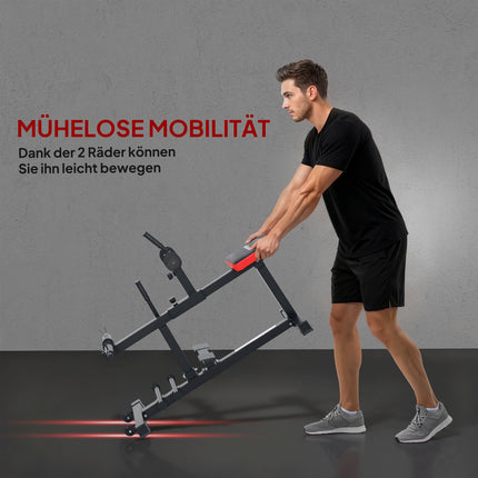 Appareil pour mollets, cadre en acier réglable, noir
