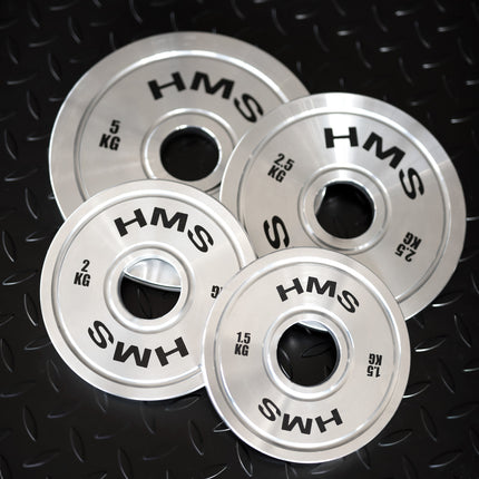 Disques olympiques calibrés en acier, ensemble de 22 kg