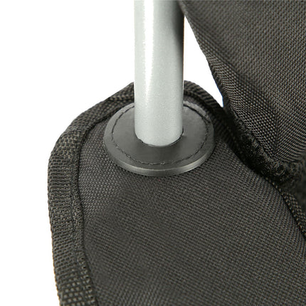 Chaise de camping, noir-rouge, pliable, légère