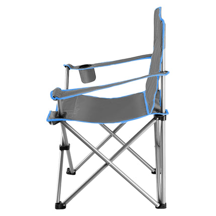 Chaise de camping, gris-bleu, pliable, légère