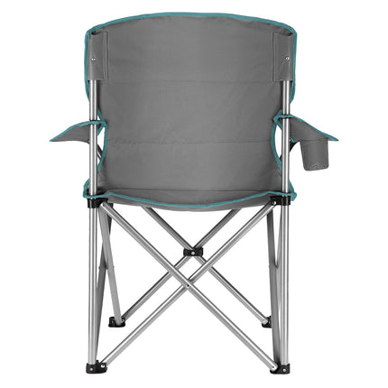 Campingstuhl, Grau-Grün, faltbar, leicht
