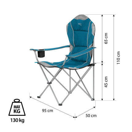 Campingstuhl, Türkis, faltbar, leicht