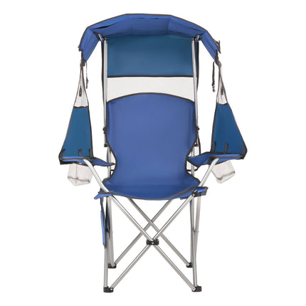 Camping Chair With Canopy Shade, 330 lb, Backpack Carry