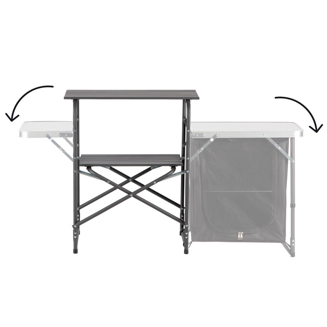 Armoire de camping, unité de rangement pliable compacte