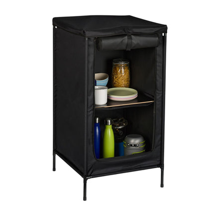 Armoire de camping à 2 étagères, en polyester résistant