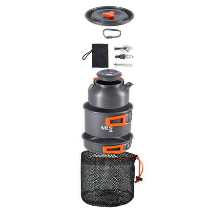 Ensemble de cuisine de camping - Portable, léger, 4 pièces