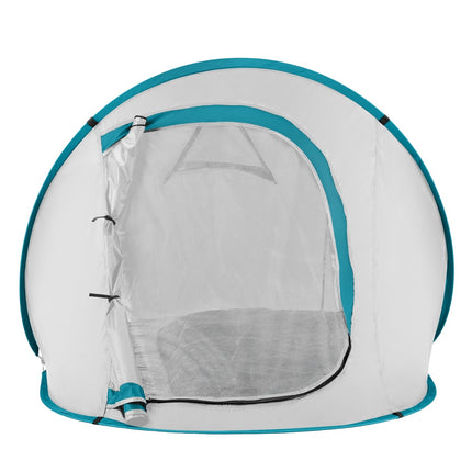 Tente de camping pop-up, gris clair, installation facile