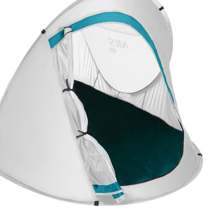 Tente de camping pop-up, gris clair, installation facile
