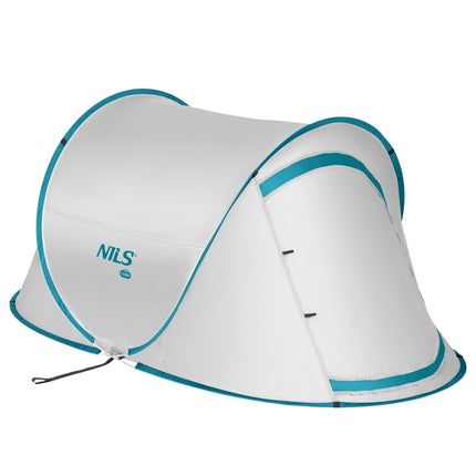 Tente de camping pop-up, gris clair, installation facile