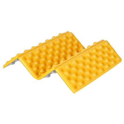 Camping-Sitzmatte, Aluminiumverstärkung, 40 cm, Gelb