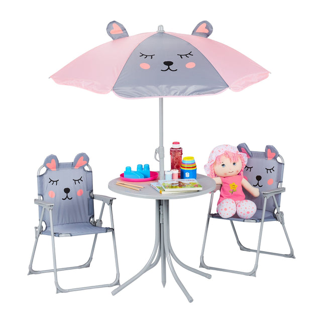 Ensemble de sièges de camping pour enfants avec parasol
