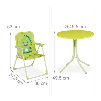 Ensemble de sièges de camping pour enfants avec parasol