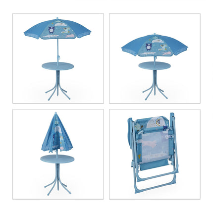 Ensemble de sièges de camping pour enfants avec parasol