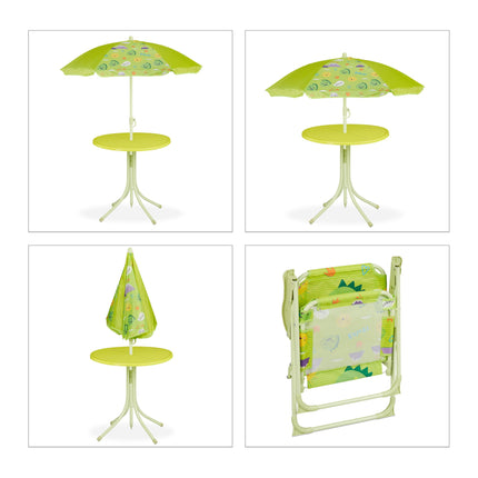 Ensemble de sièges de camping pour enfants avec parasol