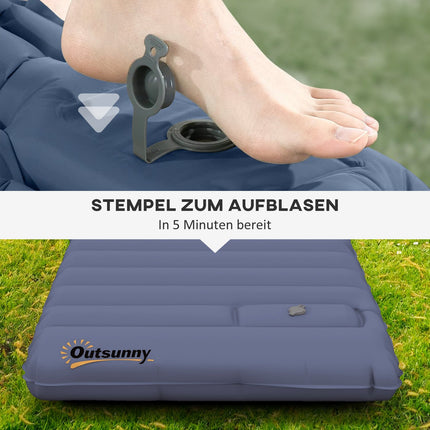 Camping-Luftmatratze – Wasserabweisend mit Fußpumpe