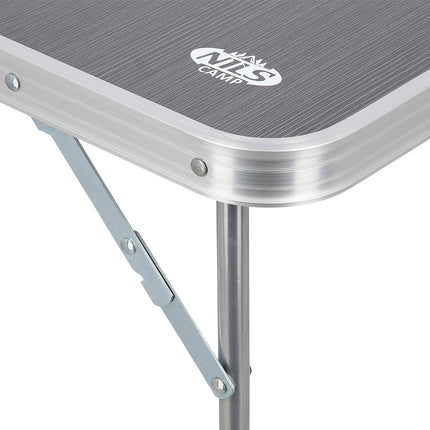 Table de camping, graphite, 80 x 60 x 70 cm, pliable
