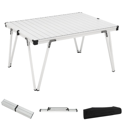 Campingtisch mit wasserdichter Oberfläche & Tragetasche – Silber