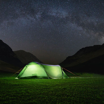 Campingzelt, 3-Personen, leicht, einfacher Aufbau