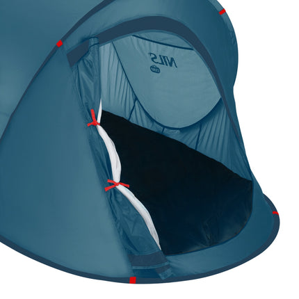 Campingzelt, Blau, 4-Personen, Wasserdicht