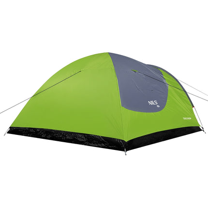 Tente de camping, vert-gris, 2 personnes, imperméable