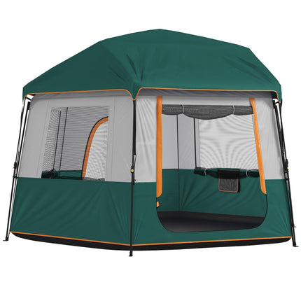 Tente de camping pour 4 à 6 personnes, imperméable, protection UV30+