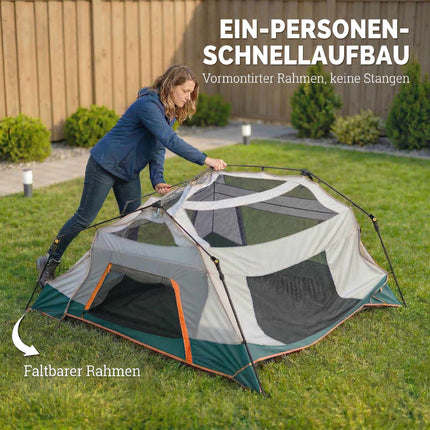Tente de camping pour 4 à 6 personnes, imperméable, protection UV30+