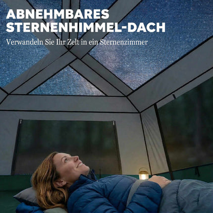 Tente de camping pour 4 à 6 personnes, imperméable, protection UV30+