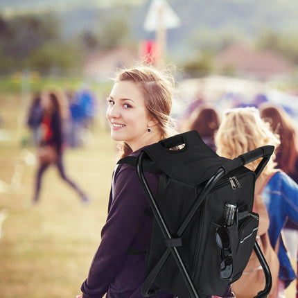 Campingstuhl faltbar schwarz