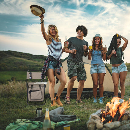 Chaise de camping avec dossier beige