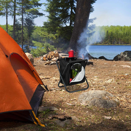 Tabouret de camping avec sac isotherme