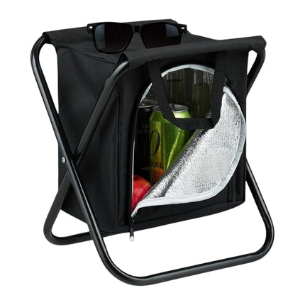 Tabouret de camping avec sac isotherme