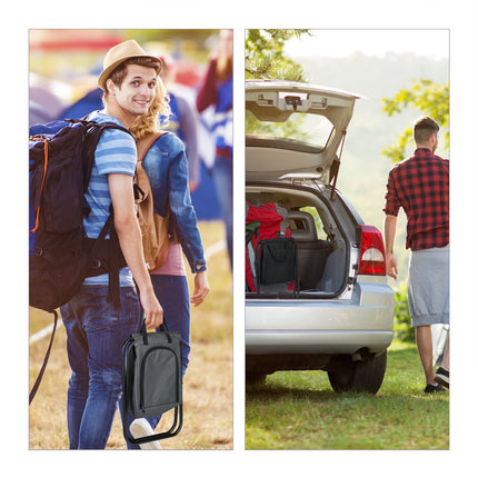 Tabouret de camping avec sac isotherme
