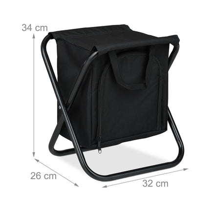 Tabouret de camping avec sac isotherme