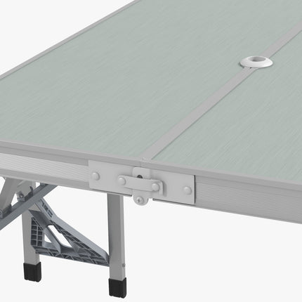 Klappbarer Aluminium-Campingtisch mit 4 Stühlen - leichtgewichtig