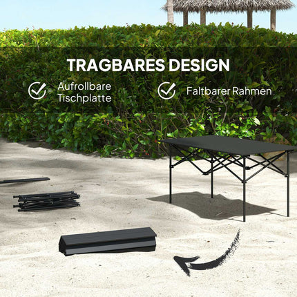 Campingtisch – Aluminium, klappbar, leicht, für 2 Personen